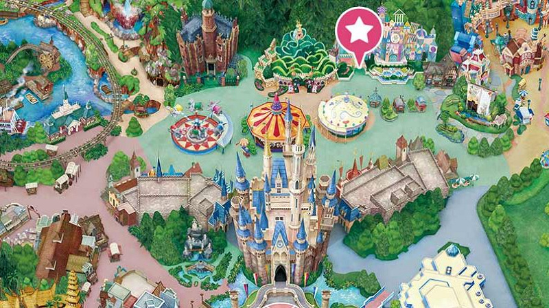 イッツアスモールワールドの地図 キャステル Castel ディズニー情報
