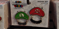 バッジセット（マリオ＆ルイージ）| キャステル | CASTEL ディズニー情報
