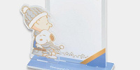スヌーピーとチャーリーブラウンのペン付きアクリルメモボード| キャステル | CASTEL ディズニー情報