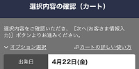 選択内容の確認（JAL）| キャステル | CASTEL ディズニー情報