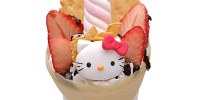 サンリオカフェ　クレープ　ハローキティ ストロベリーチョコ| キャステル | CASTEL ディズニー情報