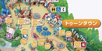 トゥーンタウンのエリアマップ| キャステル | CASTEL ディズニー情報