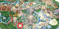 カフェ・オーリンズ前のワゴンの場所| キャステル | CASTEL ディズニー情報