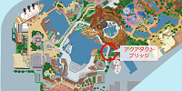 アクアダクトブリッジの地図| キャステル | CASTEL ディズニー情報