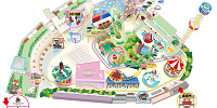 花やしきのローラーコースターの走行ルート| キャステル | CASTEL ディズニー情報