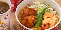 「スパイシーチキンとエビのサラダヌードル」| キャステル | CASTEL ディズニー情報