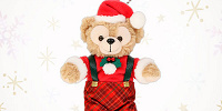 ダッフィーぬいぐるみバッジ(ダッフィークリスマスグッズ)| キャステル | CASTEL ディズニー情報