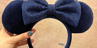 ミニーシフォンリボンカチューシャ（ネイビー）| キャステル | CASTEL ディズニー情報