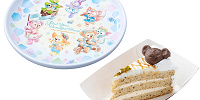 ミルクティーショートケーキ（ピスタチオ入り）、スーベニアプレート付き| キャステル | CASTEL ディズニー情報