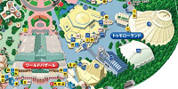 トゥモローランドの地図| キャステル | CASTEL ディズニー情報