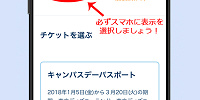 受取方法の【スマホに表示】を選択しよう！| キャステル | CASTEL ディズニー情報
