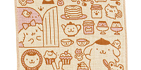 ポムポムプリン 3重ガーゼプチタオル| キャステル | CASTEL ディズニー情報