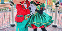 香港ディズニーランドのミッキーとミニー（クリスマス）| キャステル | CASTEL ディズニー情報