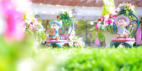 アメリカンウォーターフロントのイースター装飾| キャステル | CASTEL ディズニー情報
