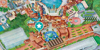 エントランスを入って地球儀の左側| キャステル | CASTEL ディズニー情報