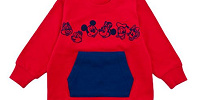 「チームDisney」トレーナー（赤）| キャステル | CASTEL ディズニー情報