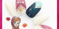 ディズニープリンセスネイル⑩アナ| キャステル | CASTEL ディズニー情報
