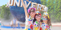 総柄Tシャツ×デニムパンツコーデ／USJ| キャステル | CASTEL ディズニー情報