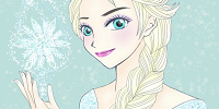 ディズニープリンセスイラスト集④：アナと雪の女王『エルサ』| キャステル | CASTEL ディズニー情報