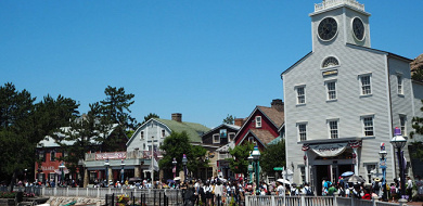 ケープコッド アメリカの漁村町 ダッフィーのエリア レストラン グリーティング 背景 楽しみ方