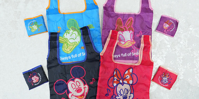 ディズニーガチャガチャ新エコバッグ4種類のデザイン、販売場所、値段を紹介