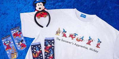 【7/20発売】ディズニーファンタジアミッキーグッズ全18種類まとめ！カチューシャ、Tシャツ登場