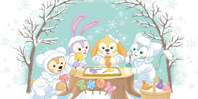 【11/1〜】ダッフィー＆フレンズのホワイト・ウィンタータイム・ワンダーズグッズ発売決定！スーベニア付きメニューも発売！