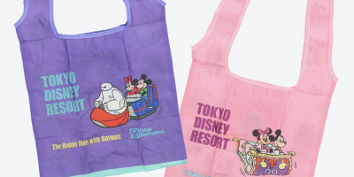 【ディズニーガチャガチャ】アトラクションモチーフエコバッグ！全4種類のデザイン、販売場所、値段を紹介！オンライン販売もあり！
