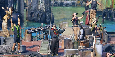 【USJ】ウォーターワールド完全ガイド！座席＆濡れ方まとめ！命がげのスタントショー！