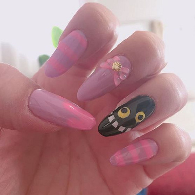 チェシャ猫ネイルがかわいい キャステル Castel ディズニー情報