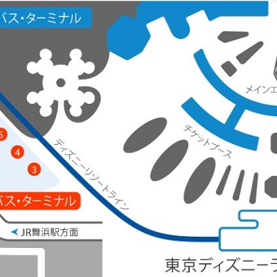 ディズニーシー発 羽田 成田空港行きのバスは4番乗り場 キャステル Castel ディズニー情報