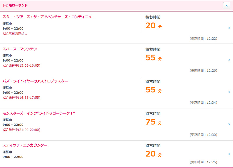 ファストパス発券時間をチェック キャステル Castel ディズニー情報 ファストパス発券時間をチェック キャステル Castel ディズニー情報