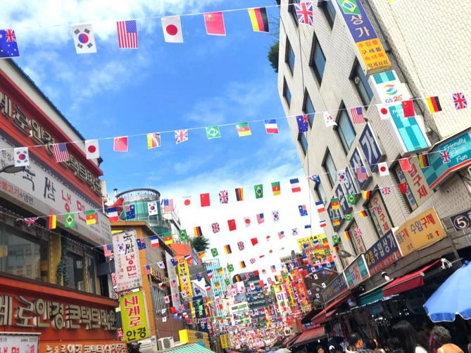 南大門市場のメインストリート