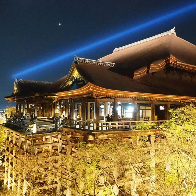 清水寺　ライトアップ