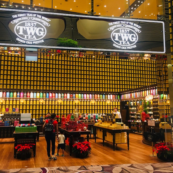 チャンギ空港ターミナル４にあるTWG