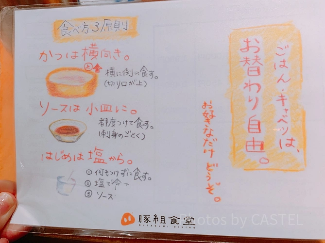 おいしいとんかつの食べ方（豚組食堂）