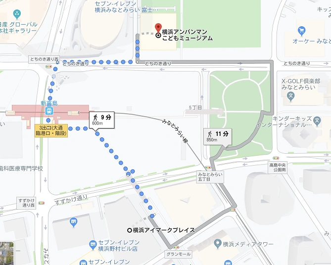 横浜アイマークプレイスの駐車場