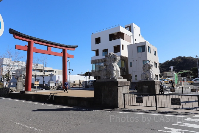 大鳥居、段葛