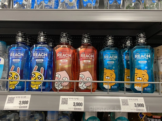 マートで売られているマウスウォッシュ