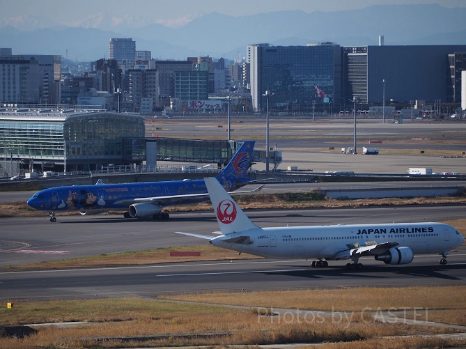 様々な国の飛行機が飛び交う羽田空港