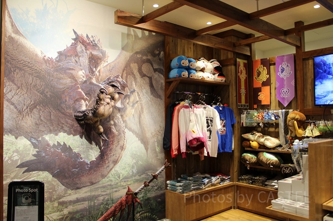 CAPCOM STORE TOKYOのモンハンコーナー