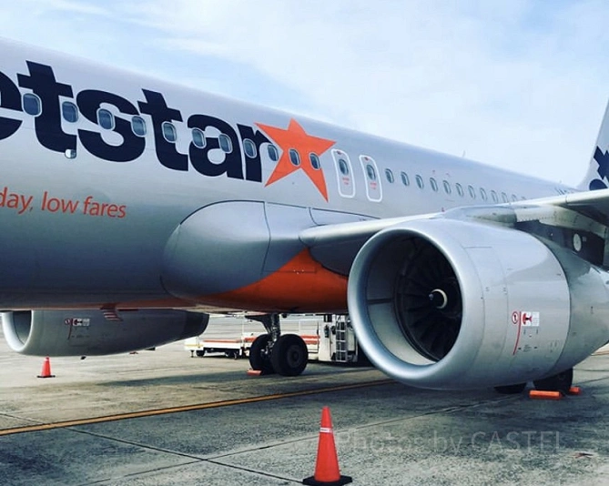 ジェットスターの飛行機