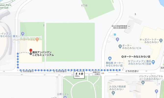 オーケーみなとみらい店の駐車場