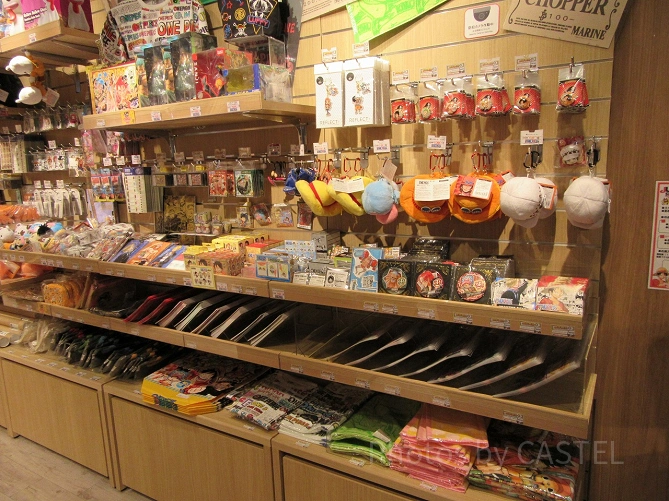 ジャンプショップのグッズコーナー