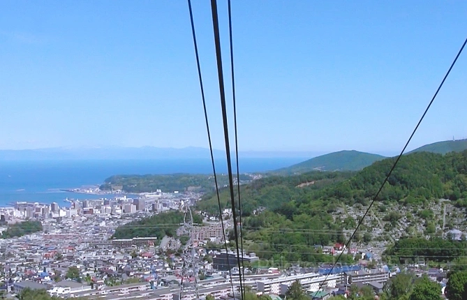 小樽天狗山ロープウェイからの景色