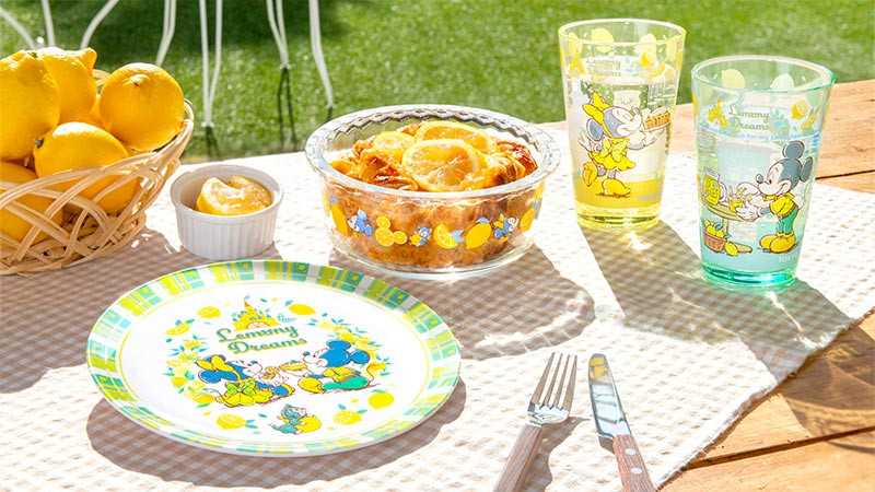 【4/24発売】ディズニーレモン柄グッズまとめ！レモンパイ&レモネードを作って仲良く過ごすミッキーとミニーの爽やかグッズ♡