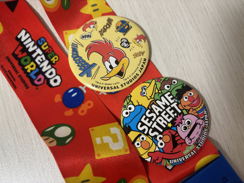 ユニバのカーニバルゲームでもらえる缶バッジ