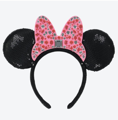 ストーンカチューシャ（ピンク）