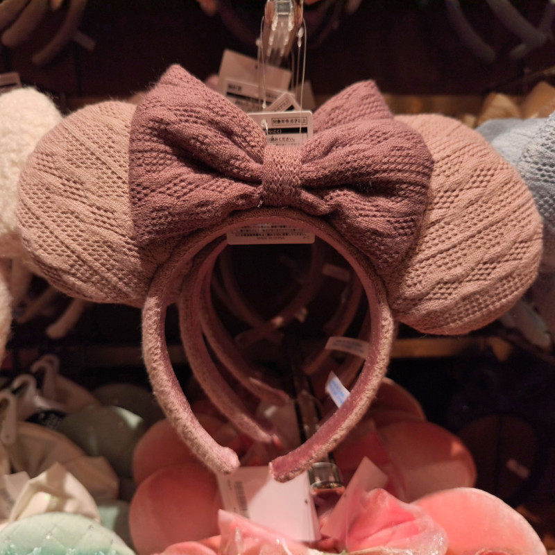 ニットカチューシャ（ブラウン）　ミニー