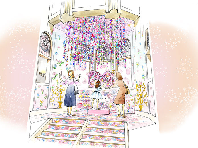 塔のバルコニーイメージイラスト キャステル Castel ディズニー情報